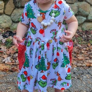 Custom Handmade Green Guy Dress.